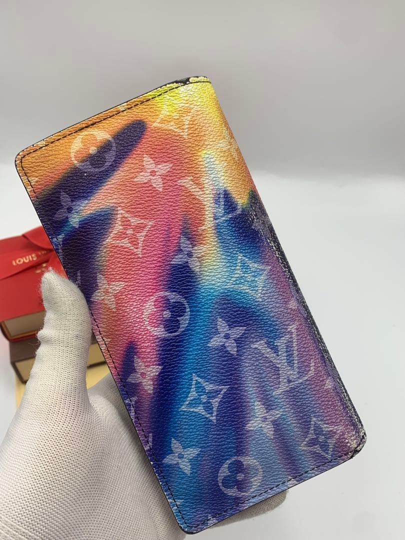 希少 RFID ルイヴィトン ポルトフォイユ ブラザ サンセット 長財布 P55