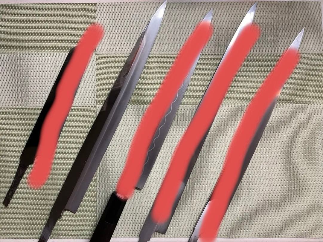 ゴールデンウィーク　久元　本焼　柳刃包丁　天然砥石で本刃付け済み❗️