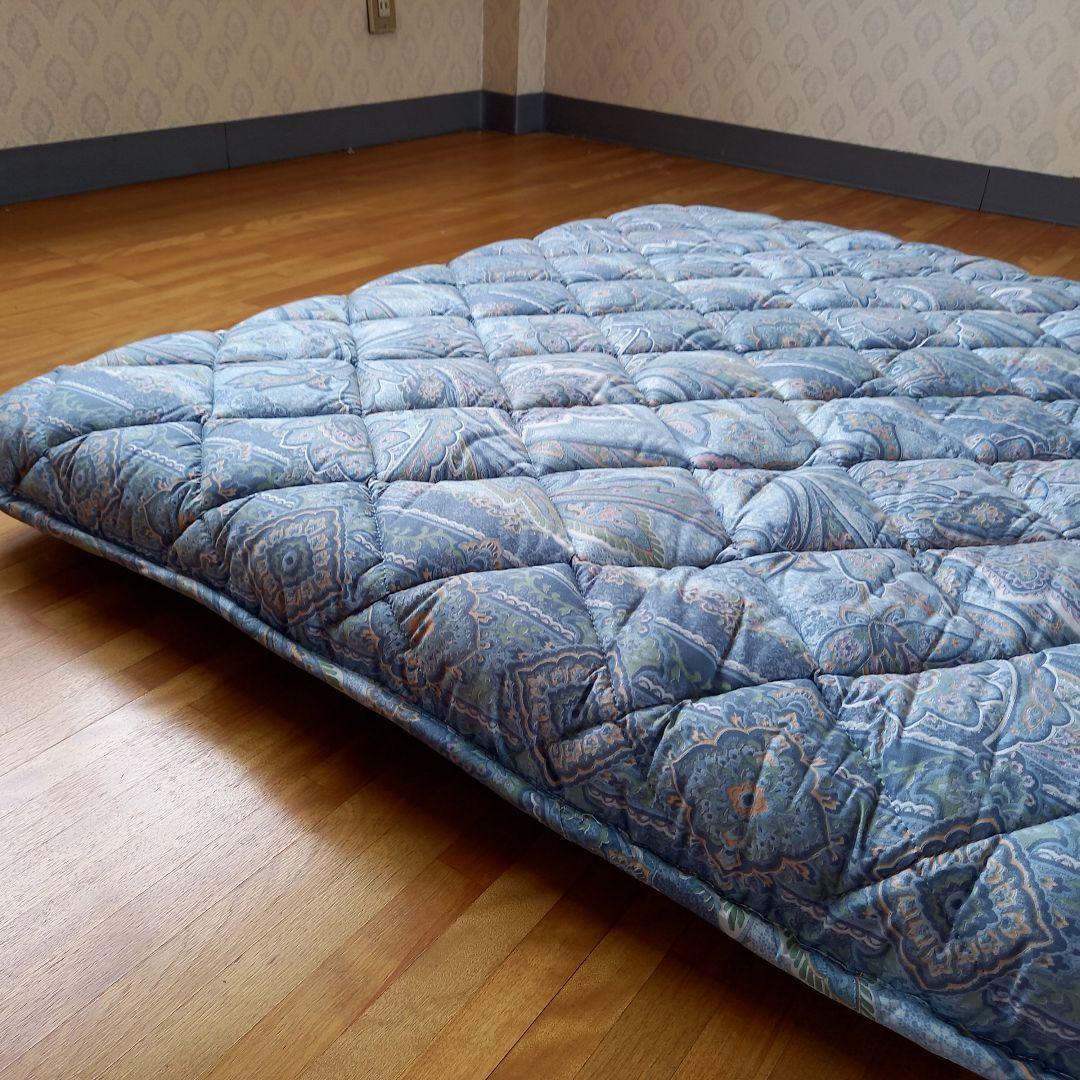 ホテル仕様 羽毛を越えた 掛け布団 極厚 体圧分散 敷布団 ペアセット日本製⑧