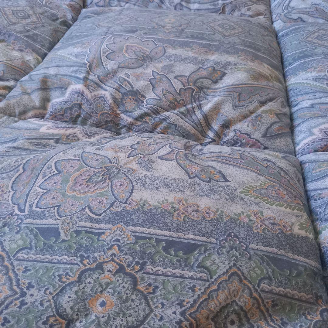 ホテル仕様 羽毛を越えた 掛け布団 極厚 体圧分散 敷布団 ペアセット日本製⑧