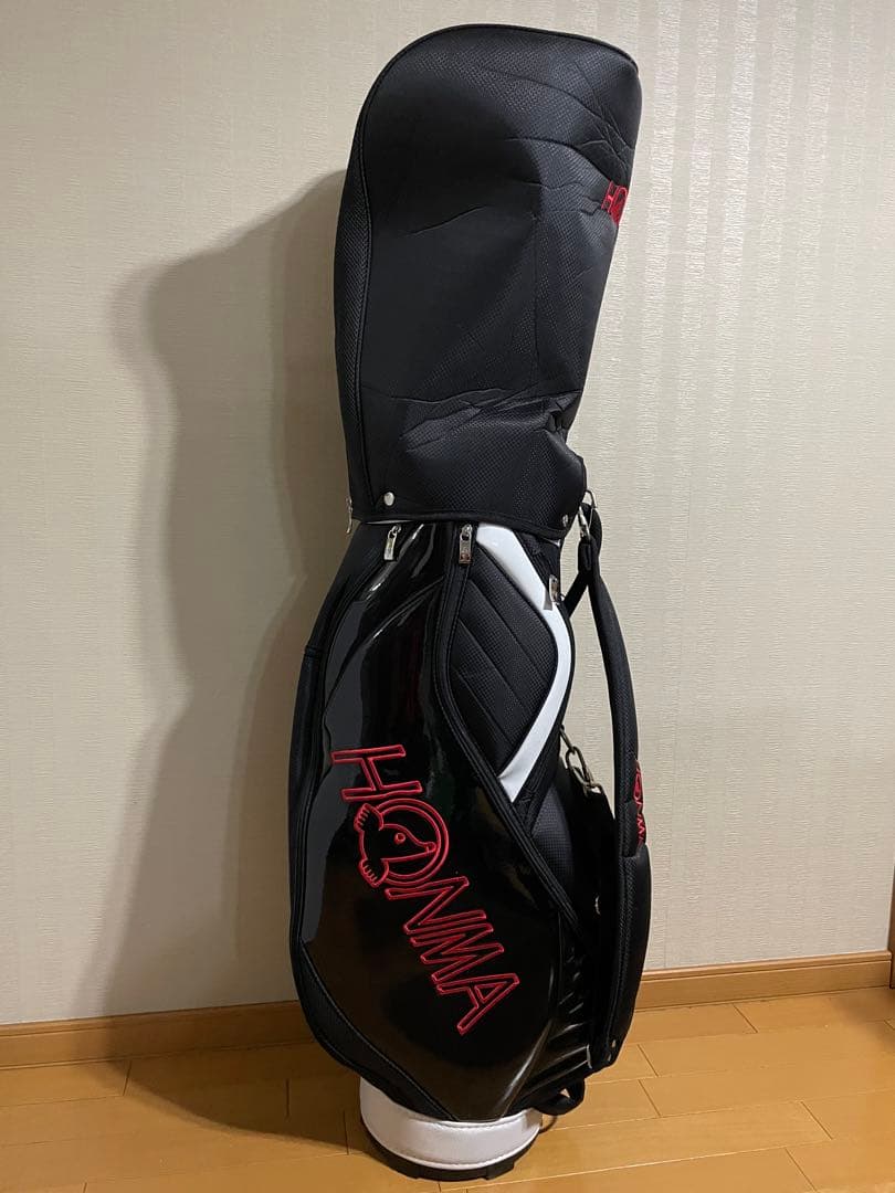 HONMA キャディバッグ 黒/白