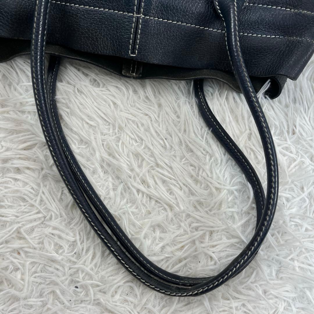 TOD’S トートバッグ Dバッグ トッズ レザー ネイビー