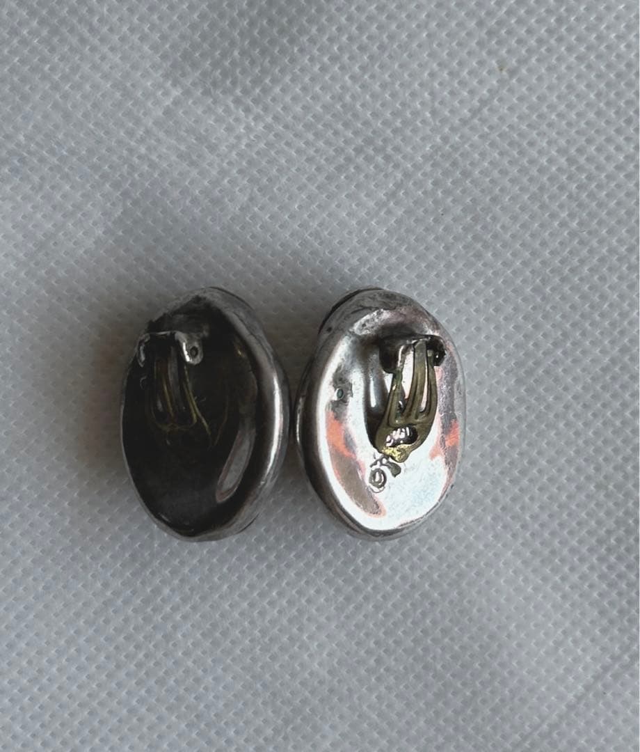 シルバー925フランス製天然石入り　　イヤリング