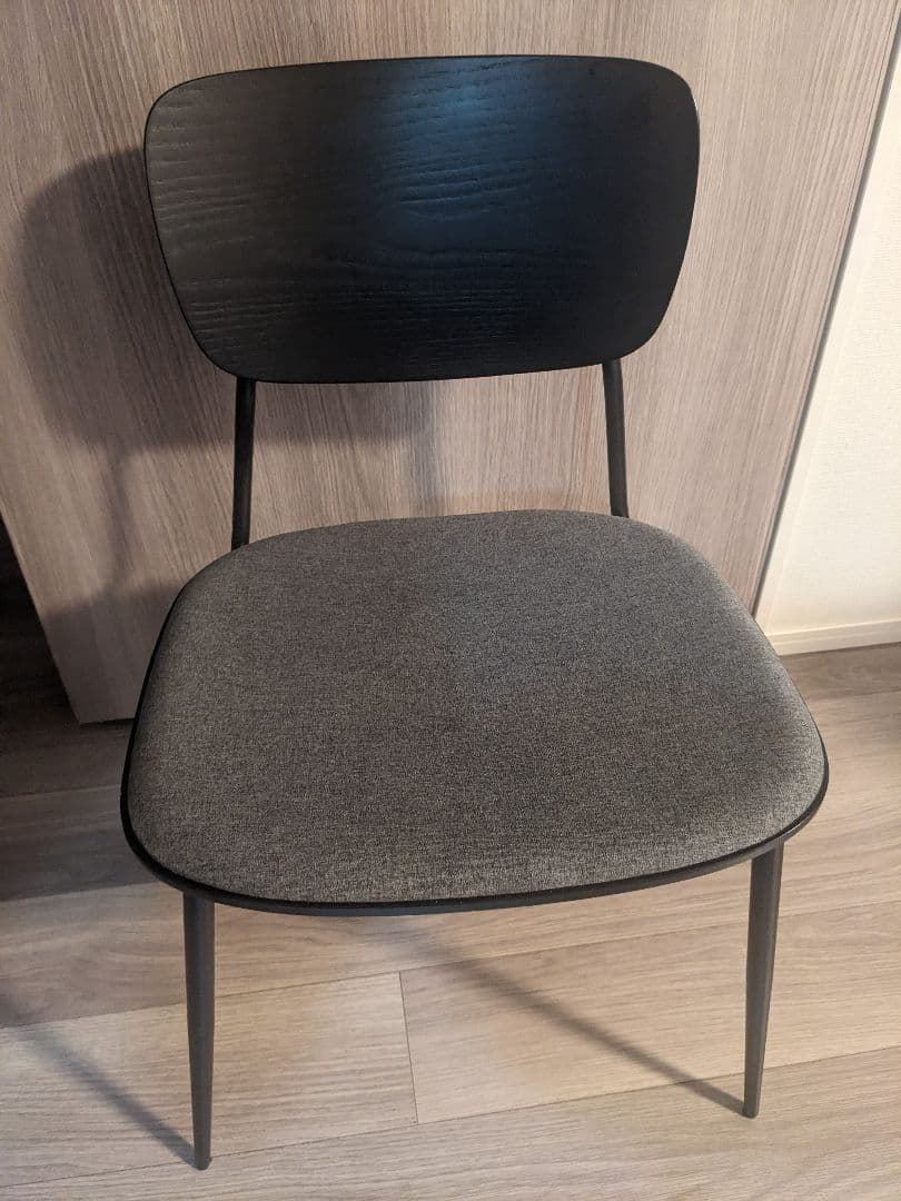 かなでもの kanademono ダイニングチェア 椅子アッシュ材 ブラック 黒