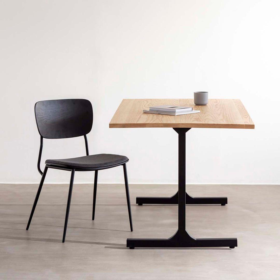 かなでもの kanademono ダイニングチェア 椅子アッシュ材 ブラック 黒