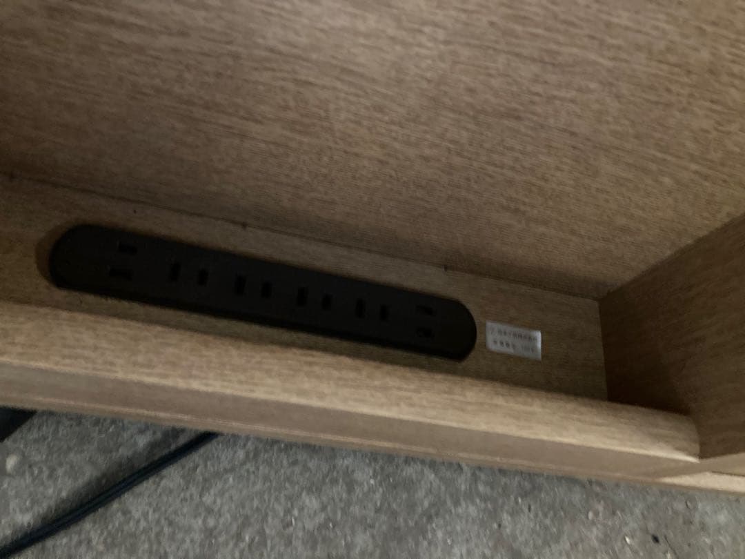 浜本工芸　キャビネット　収納扉付き　プリンター、電話台等　コンセント6口付き