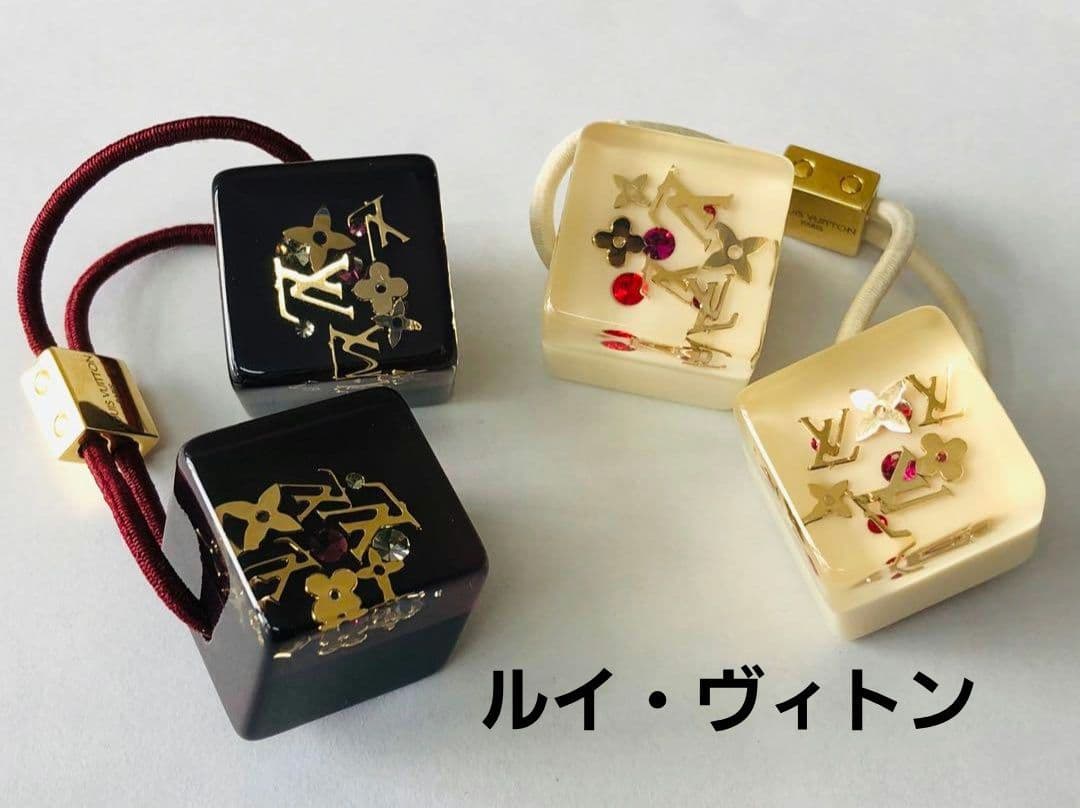 LOUISVUITTON モノグラム キューブ ヘアゴム