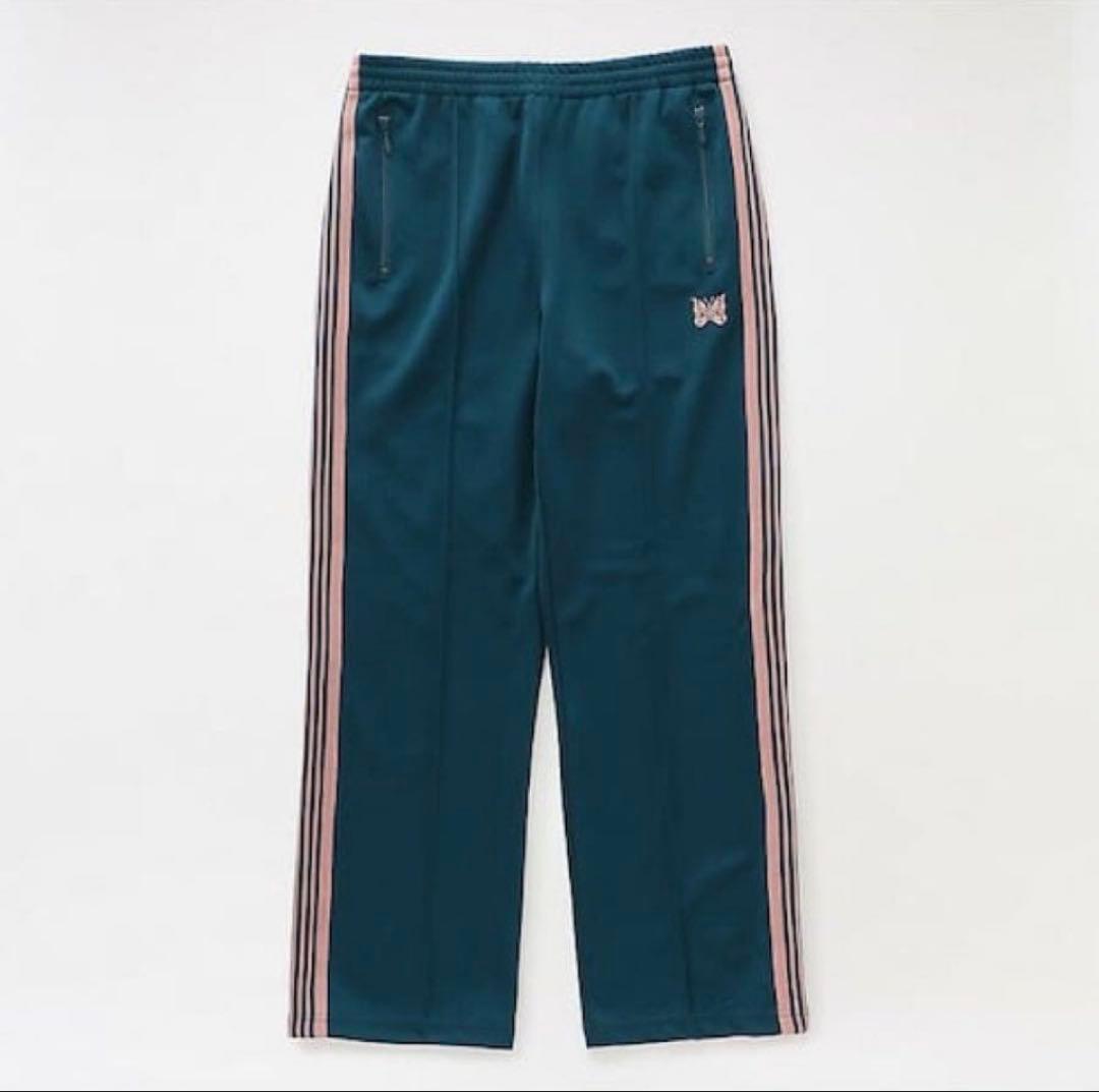 ニードルズ トラックパンツ　ストレートNEEDLES ティールグリーン S