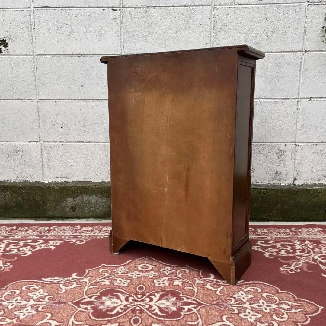 古家具 イギリスアンティークデザイン◾️木製家具チェスト 4段 収納棚 整理棚