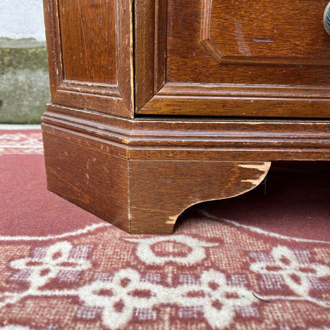 古家具 イギリスアンティークデザイン◾️木製家具チェスト 4段 収納棚 整理棚