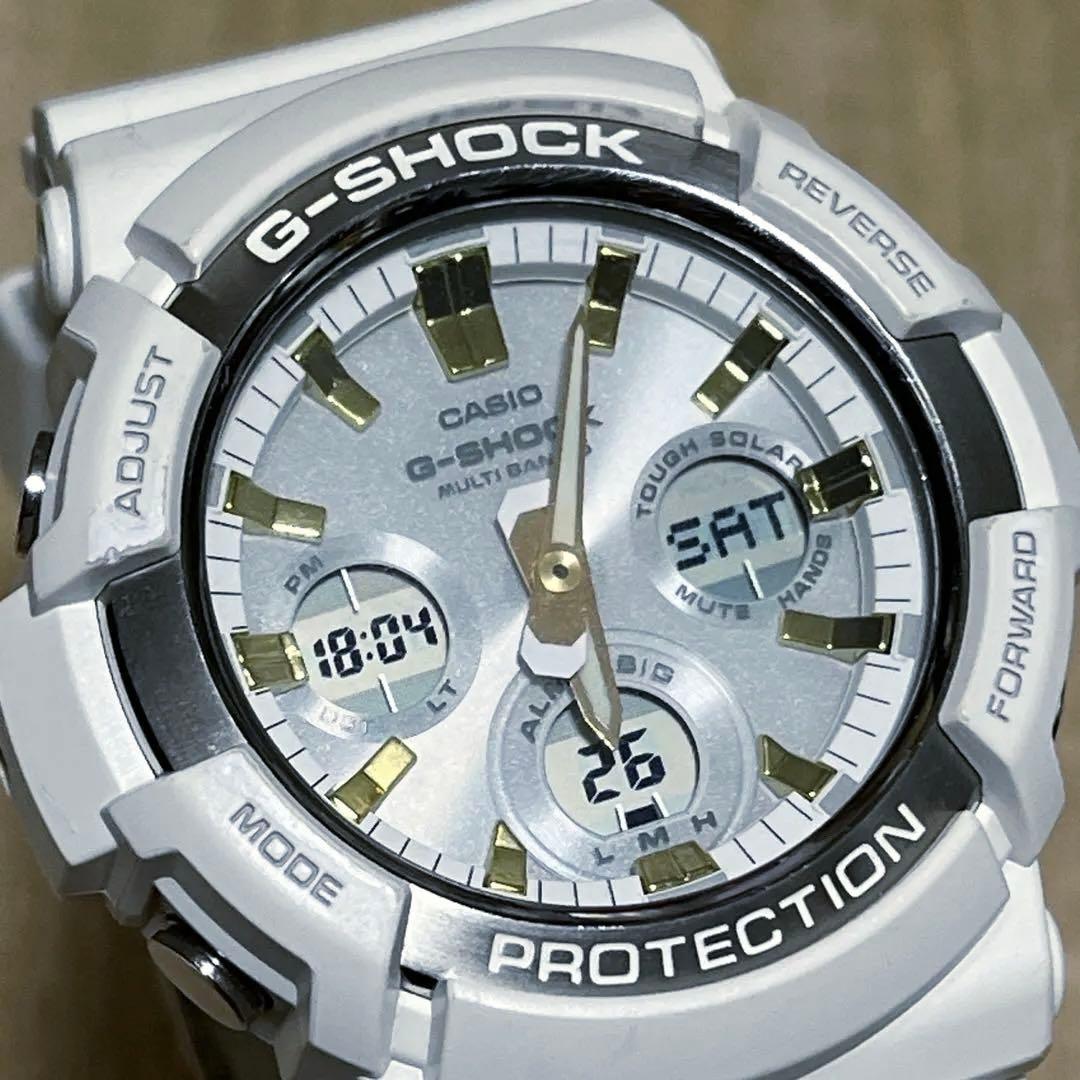 【完動美品】G-SHOCK アナデジ GAW-100GAタフソーラー／バンド新品
