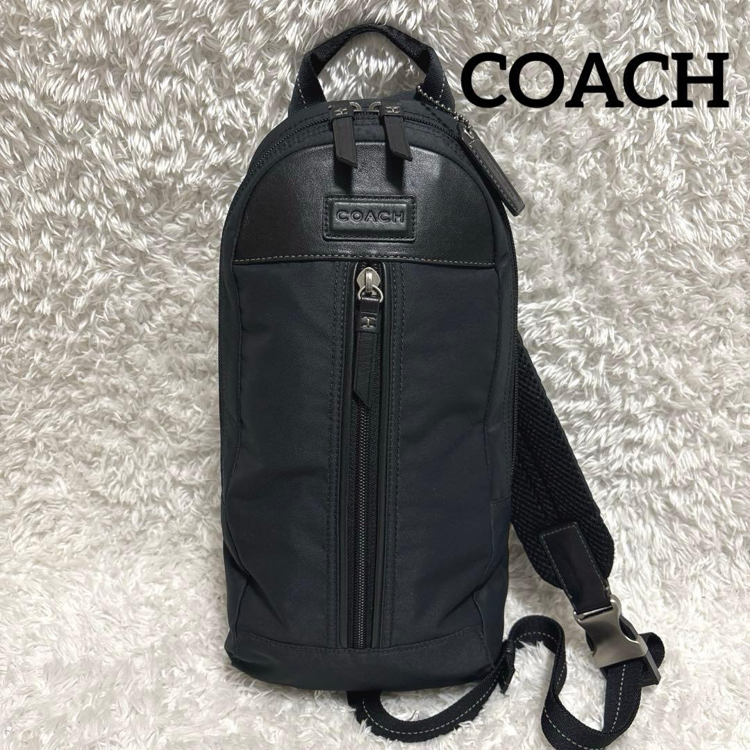 【未使用級】COACH ワンショルダー スリングバッグF70692 ブラック