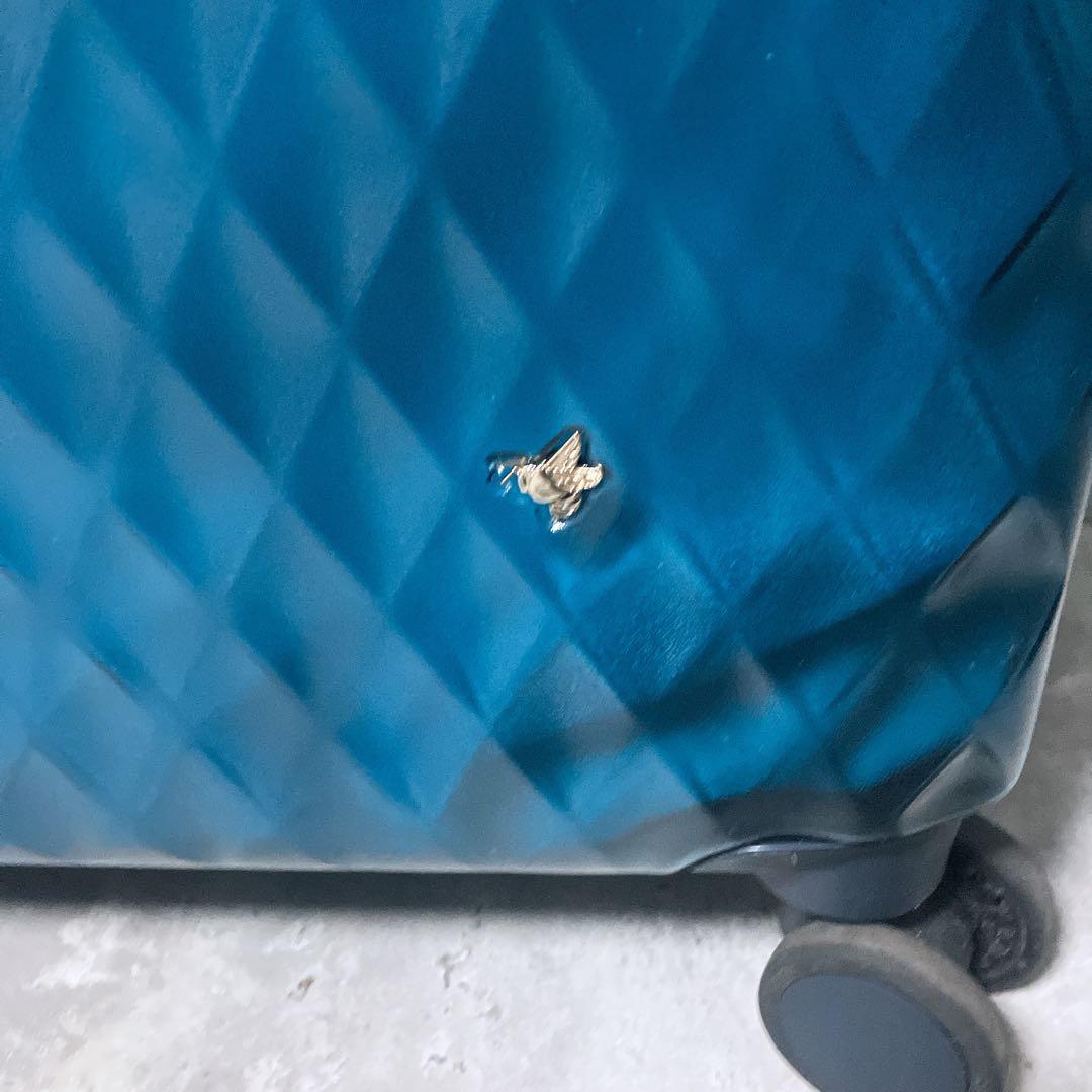 【希少・美品】HaNT キャリーケース ソロ ブルー シースルー 53L