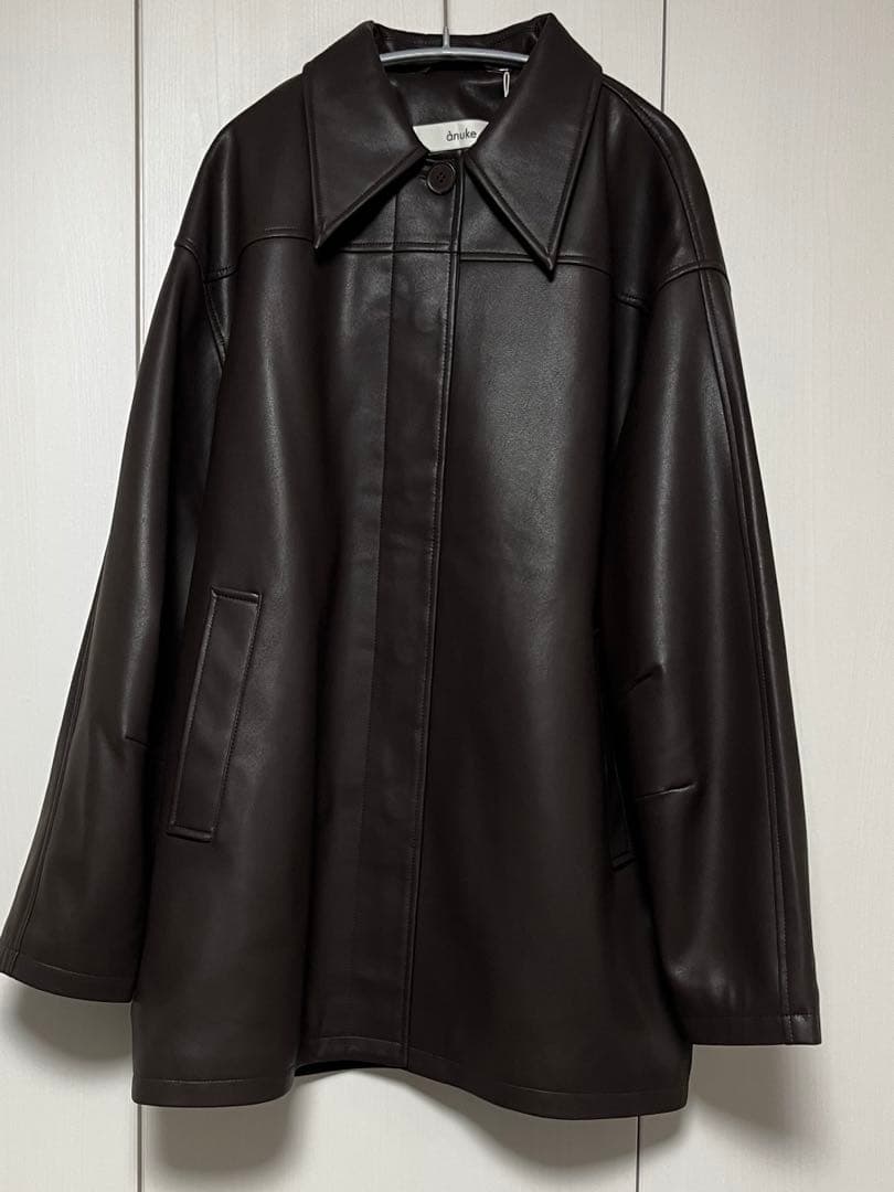 anuke Ecoleather Over Jacket 36サイズ 未使用品