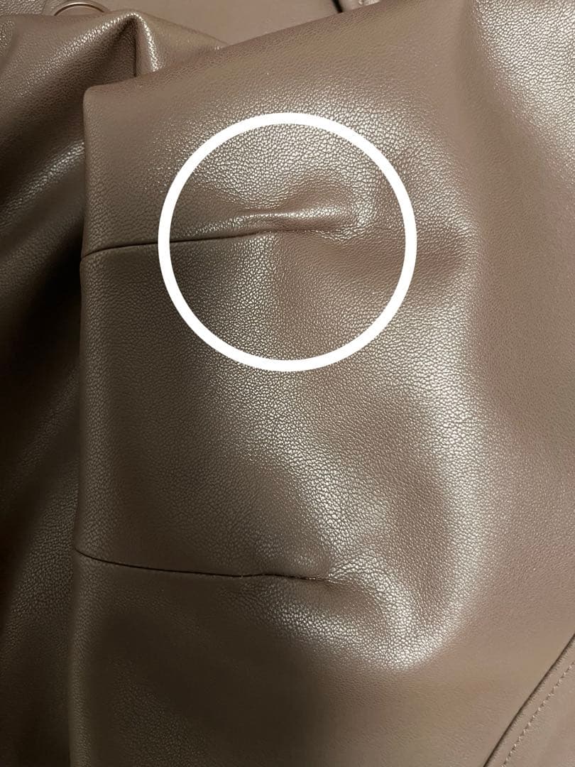 anuke Ecoleather Over Jacket 36サイズ 未使用品