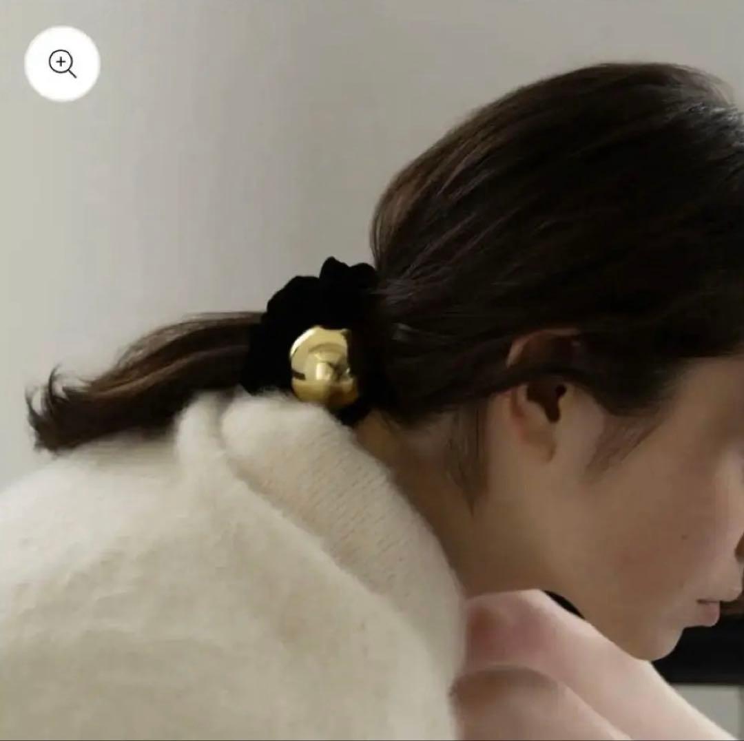 【新品】LOEM TOKYO ロエムトウキョウ moon シュシュ　ブラック