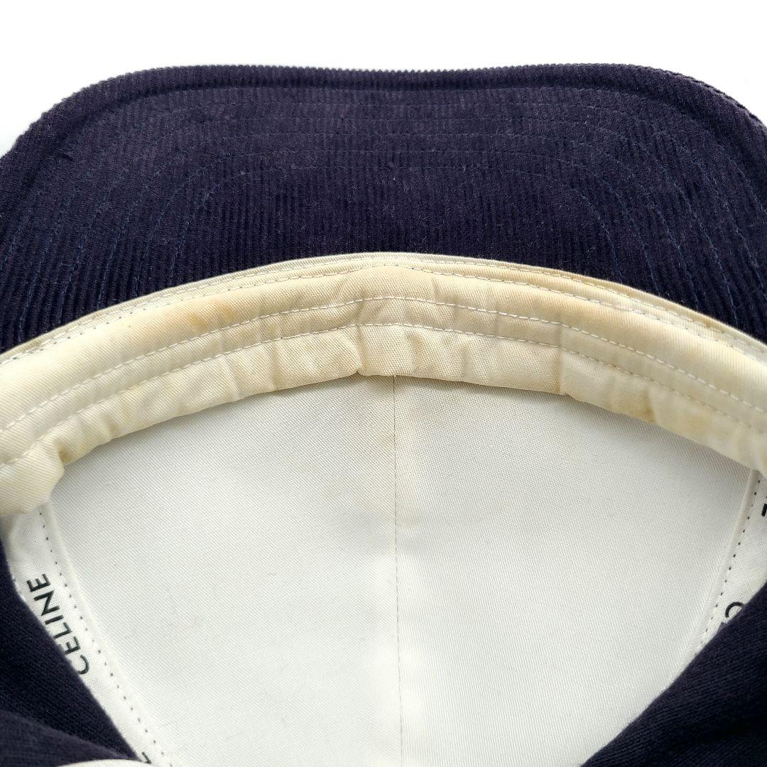 CELINE セリーヌ トリオンフ ベースボールキャップ ネイビー レディース