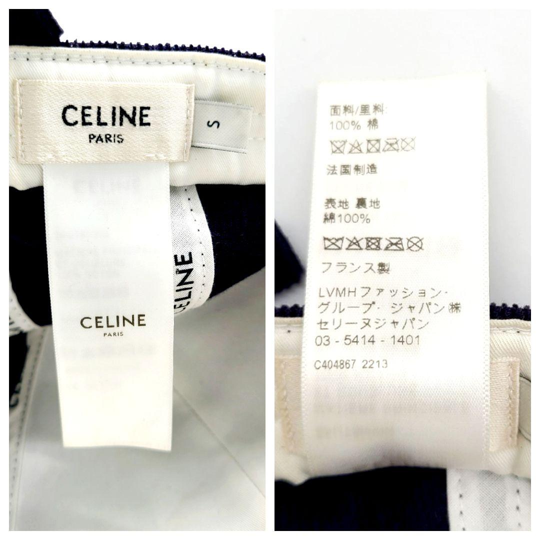 CELINE セリーヌ トリオンフ ベースボールキャップ ネイビー レディース