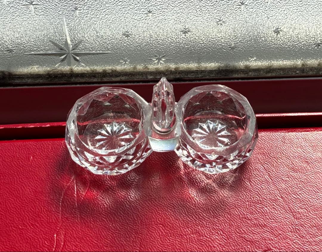 バカラ ソルト&ペッパー　調味料入れ　ダイヤモンド型　　希少作品　高級品