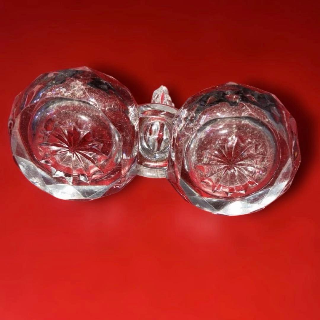 バカラ ソルト&ペッパー　調味料入れ　ダイヤモンド型　　希少作品　高級品