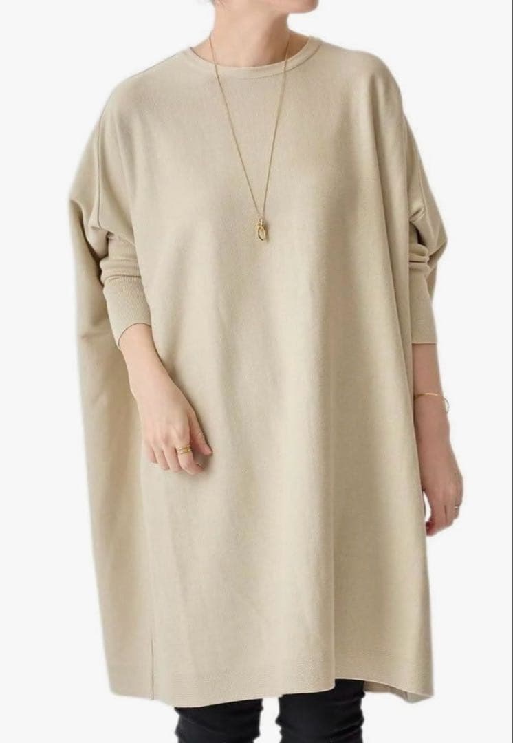 ビアズリー　コットンビッグニットワンピース