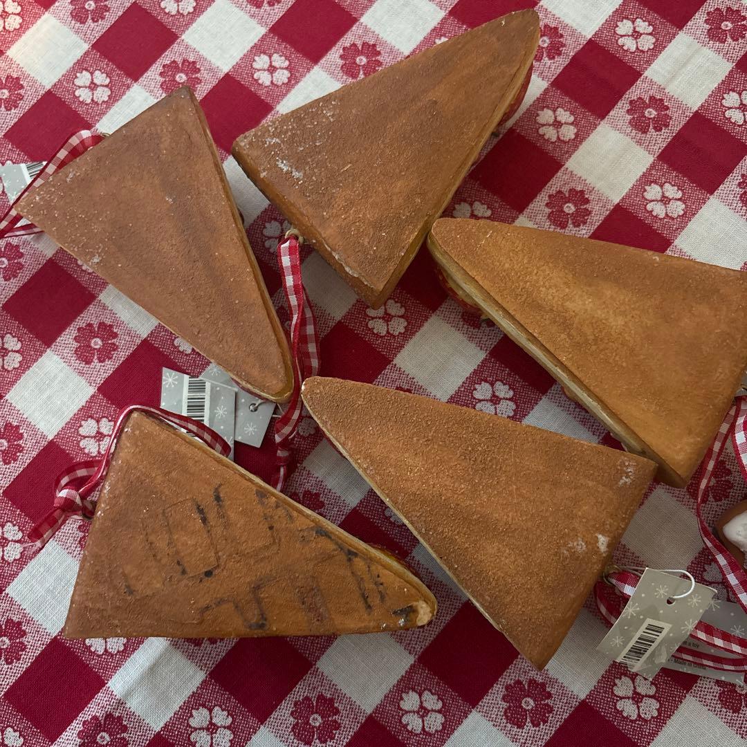 7046. ストロベリーケーキ オーナメント8Pセット