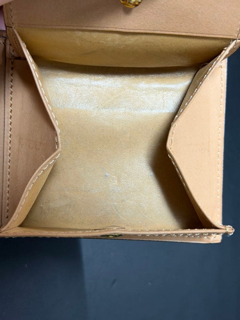 flathority シェルコードバン　二つ折り財布　グリーン