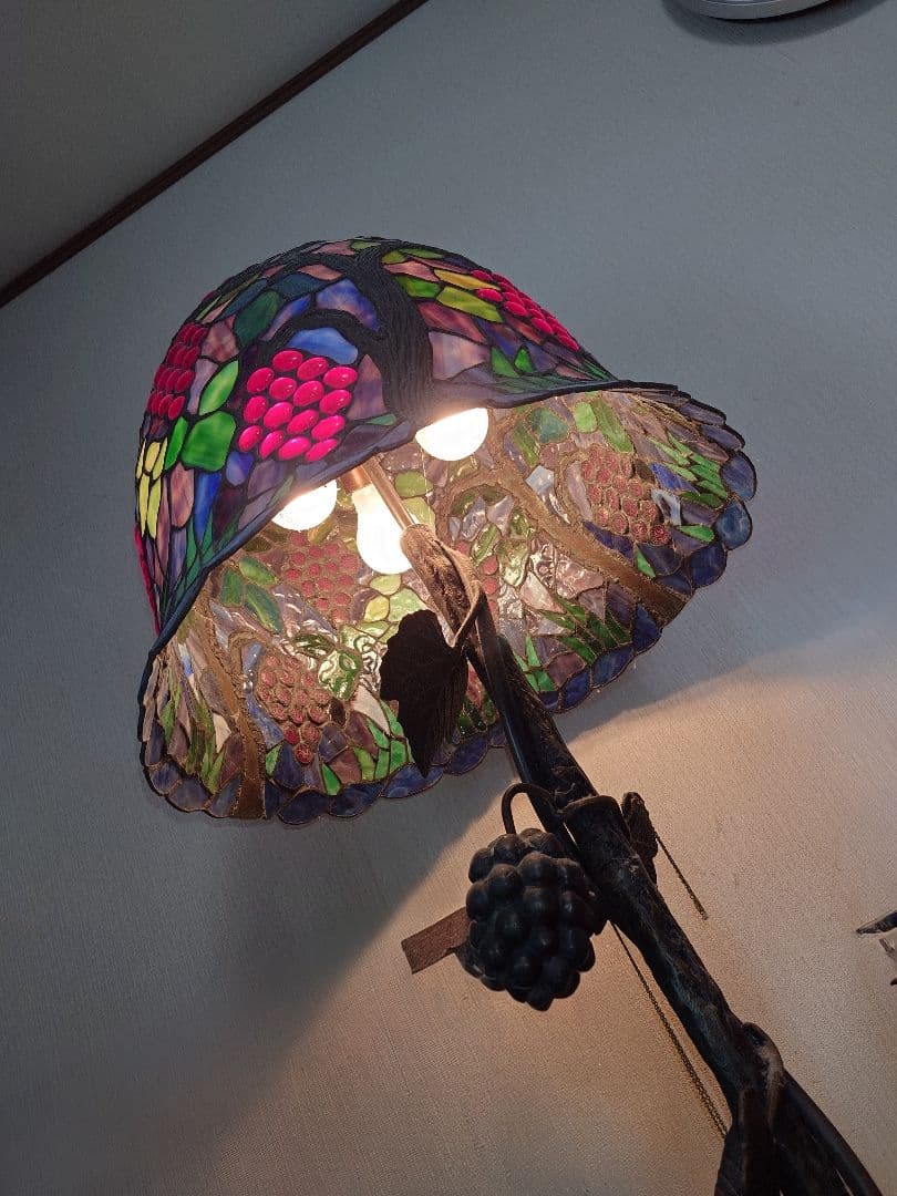 グレープモチーフ ステンドグラス フロアスタンド