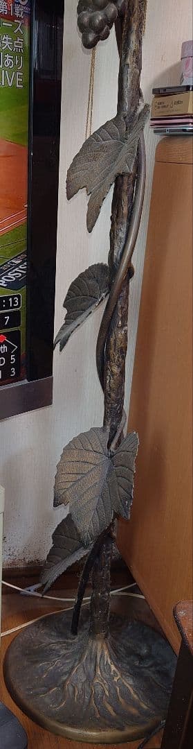 グレープモチーフ ステンドグラス フロアスタンド