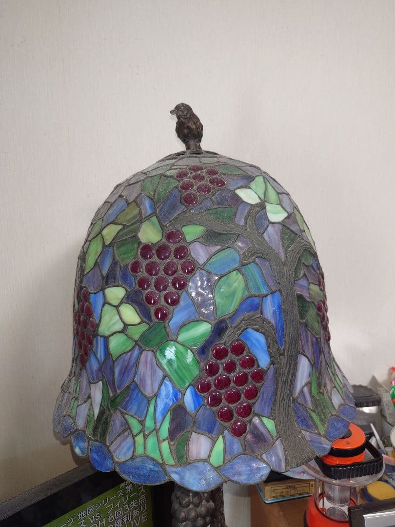 グレープモチーフ ステンドグラス フロアスタンド
