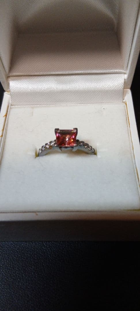 STAN ガーネット　K18&925シルバー　女性用　指輪