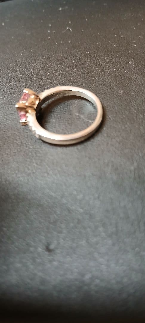 STAN ガーネット　K18&925シルバー　女性用　指輪