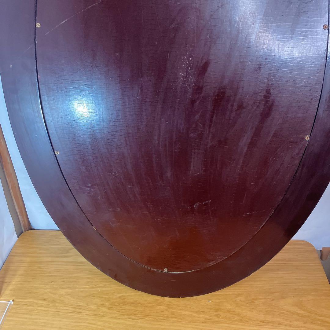 大型 ウォールミラー 鏡　楕円形 花柄 レトロ 壁掛けミラー インテリア