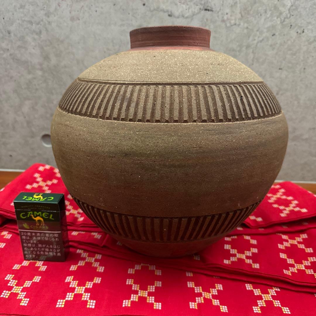 壺屋焼.素焼き.大壺