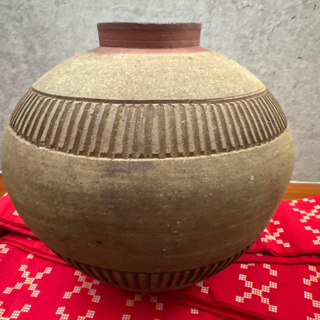壺屋焼.素焼き.大壺