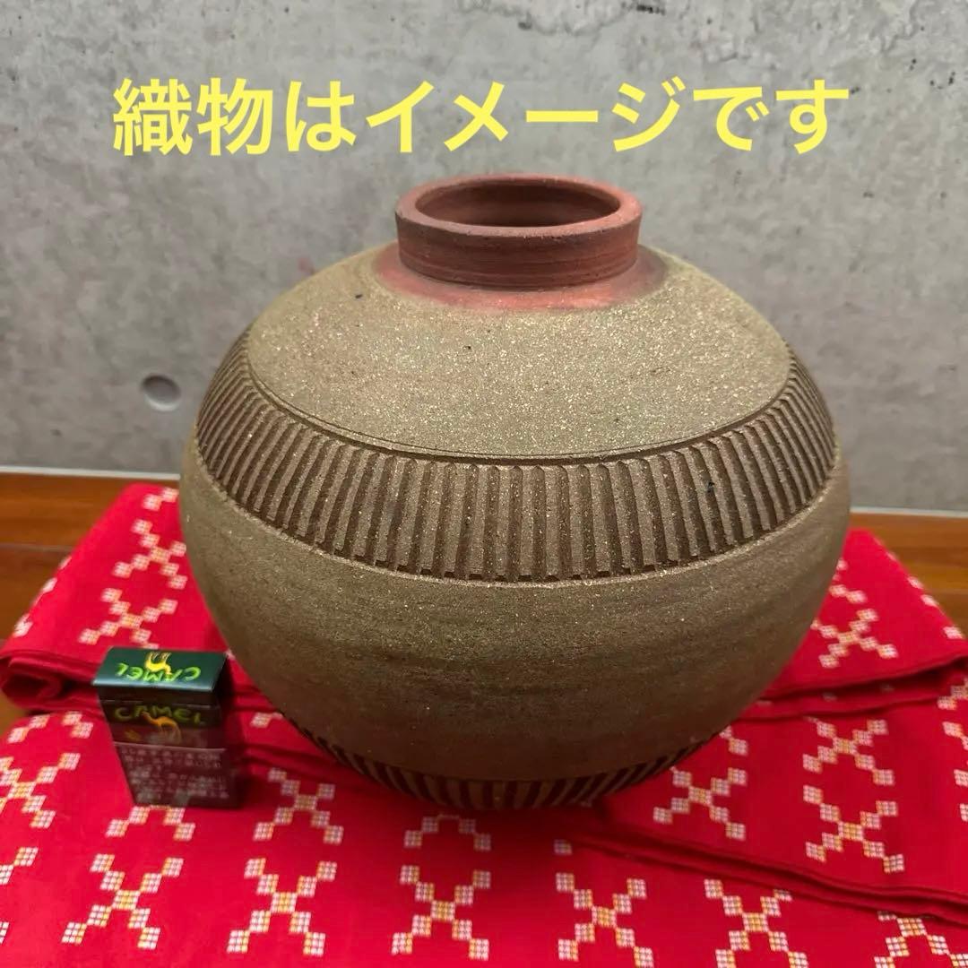 壺屋焼.素焼き.大壺