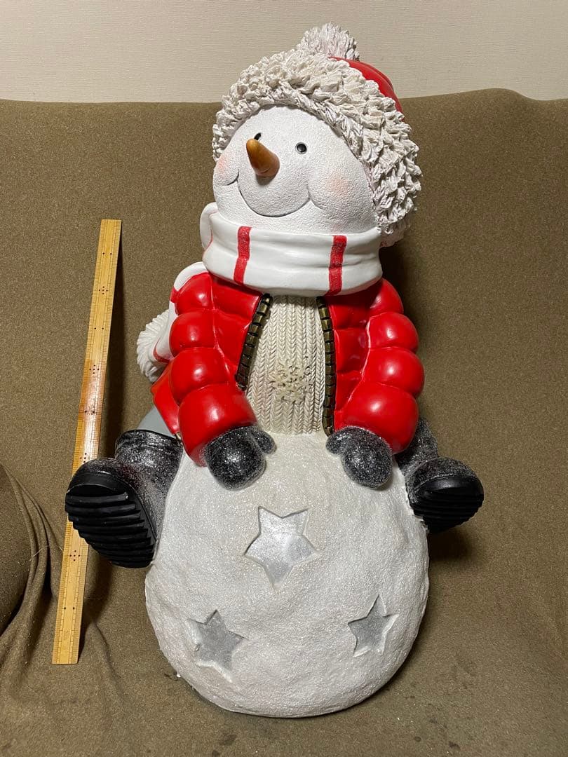【コストコ】スノーマン　置物　雪だるま　インテリア　特大サイズ　bigサイズ