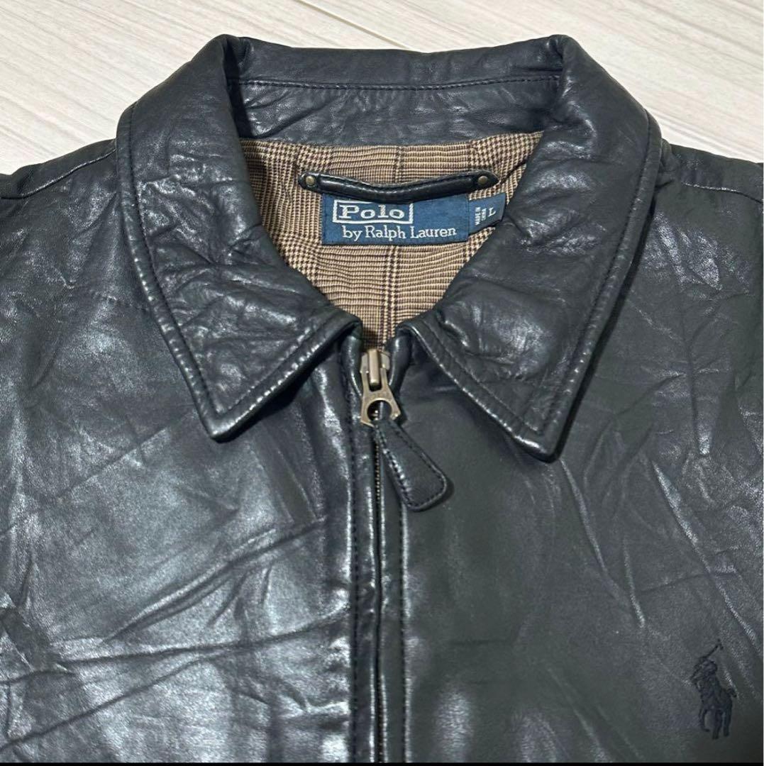 ‌*‌様 Polo by Ralph Lauren ブラックレザー ジャケット
