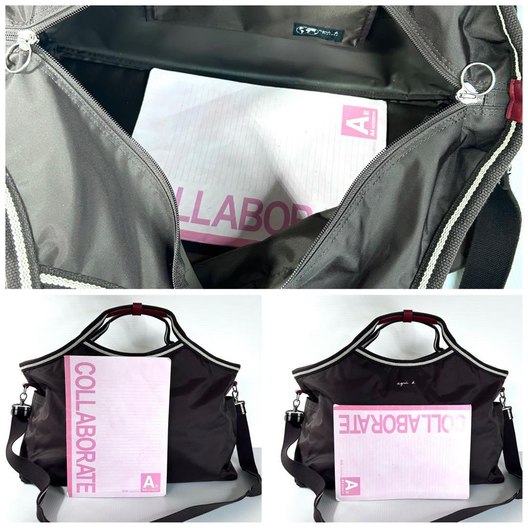 agnes b Voyage アニエスベー ボヤージュ ボストン ブラウン