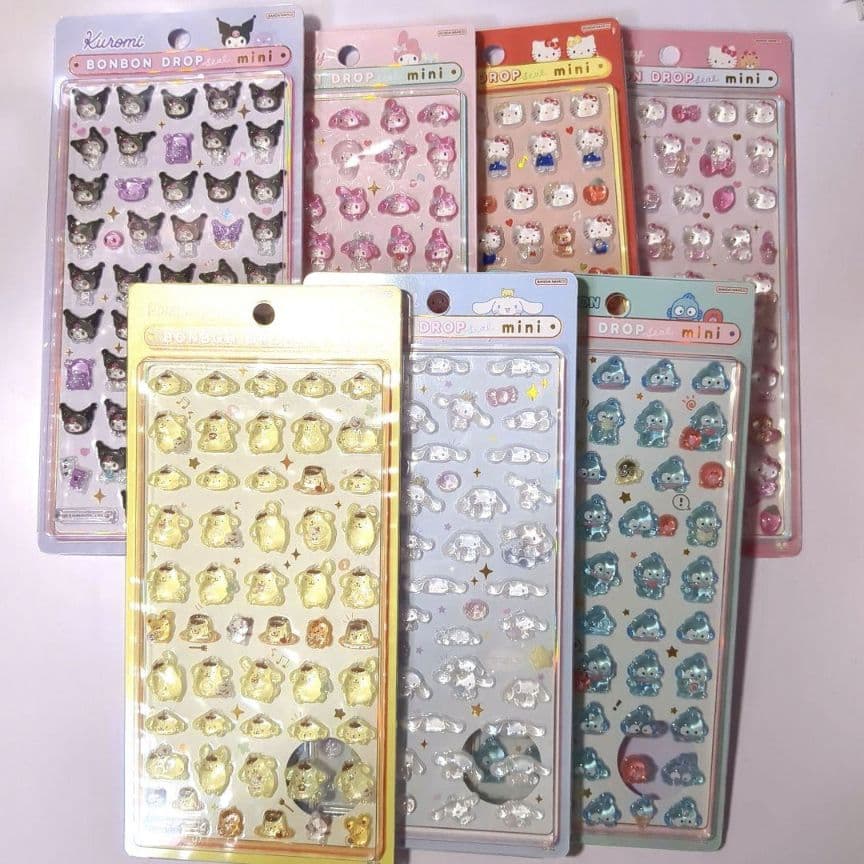 値下げ　正規品　ボンボンドロップシール　ミニ　サンリオ　7枚セット