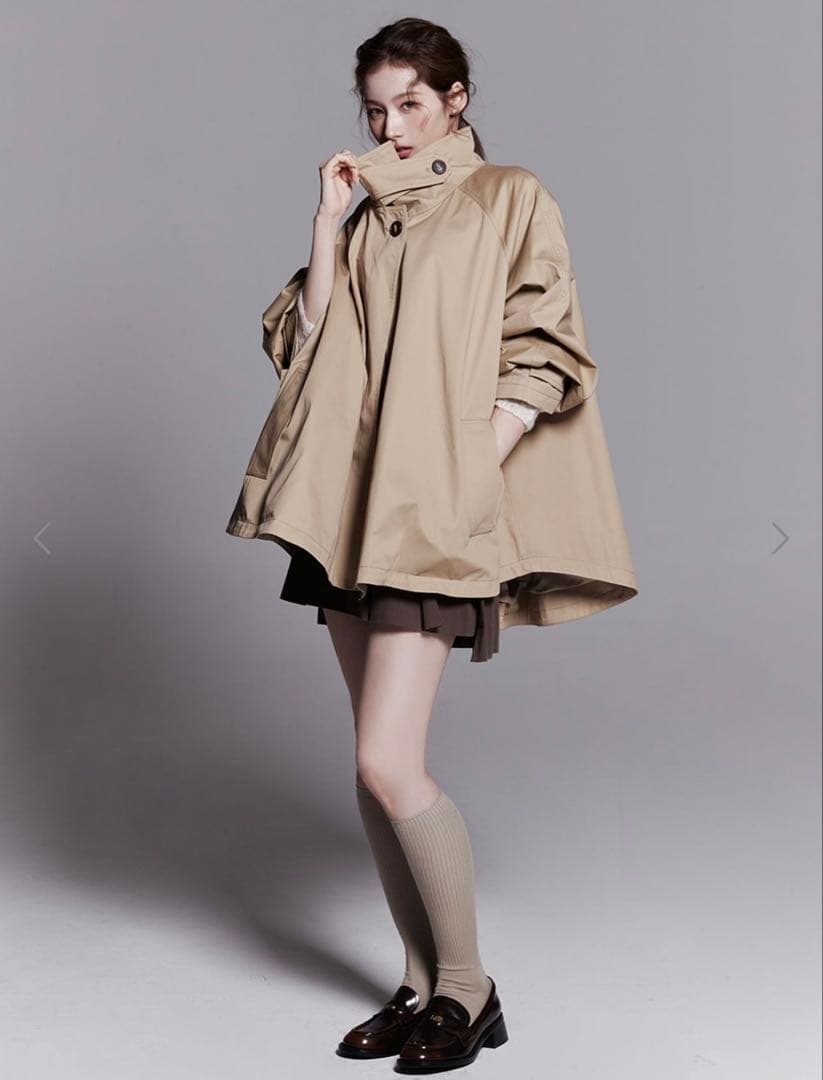新品LENINA BAYLIN Cape Trench Coat サナ着用コート