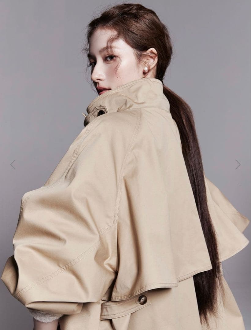 新品LENINA BAYLIN Cape Trench Coat サナ着用コート