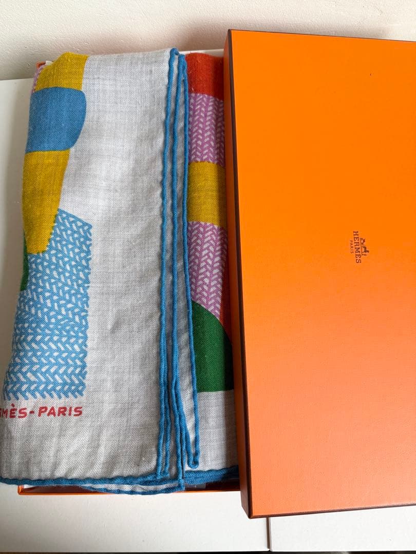 エルメス　カレジェアン　140 カシミヤ　モン・プルミエ・ギャロップ