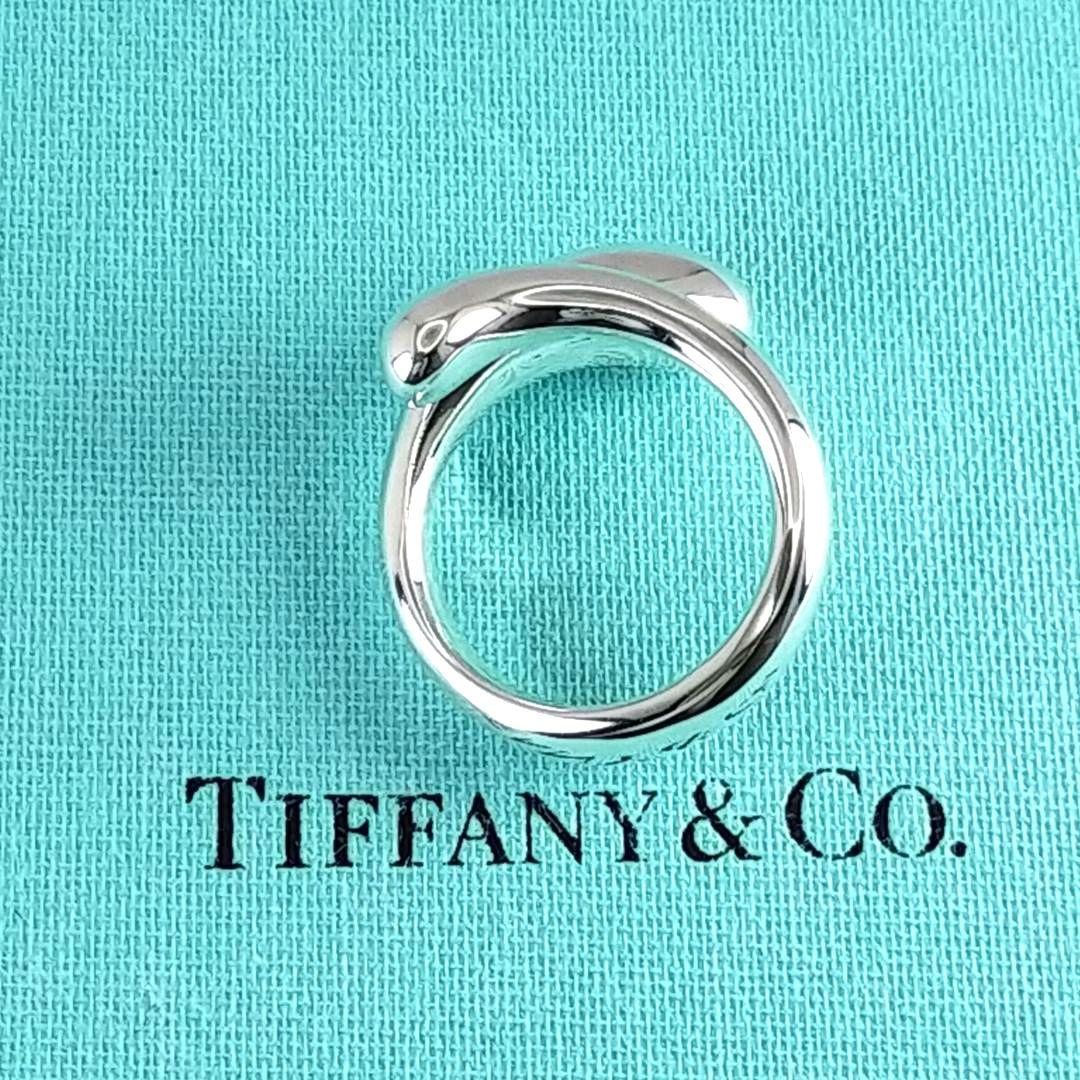 ●SALE●【ティファニー】ティアドロップ　エロンゲイテッド　リング　１１号