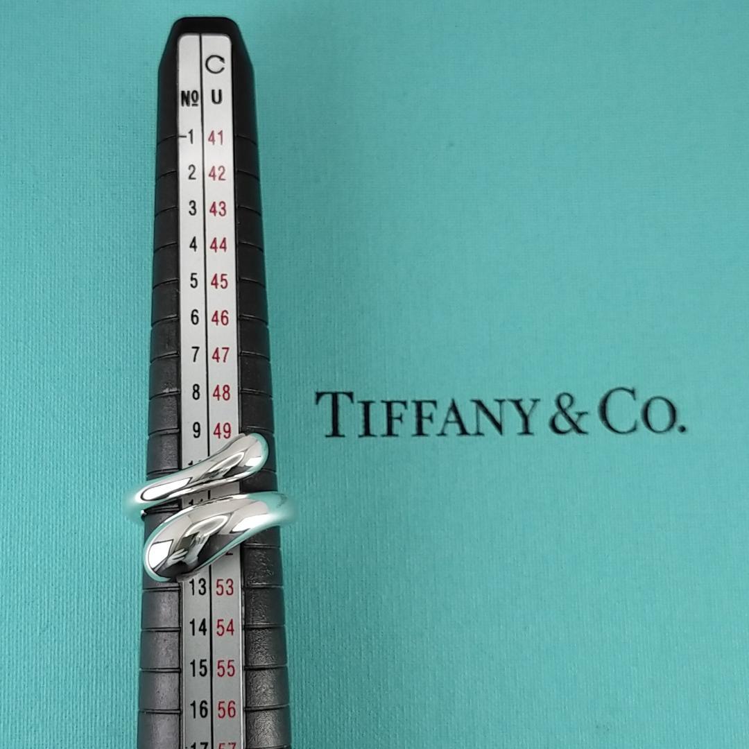 ●SALE●【ティファニー】ティアドロップ　エロンゲイテッド　リング　１１号