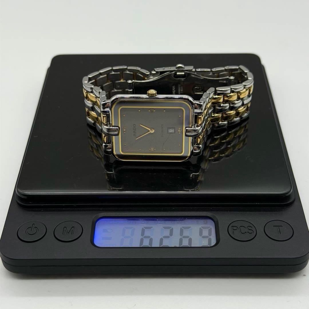 稼働品◆RADOラドー FLORENCE メンズ腕時計　クォーツ スクウェア