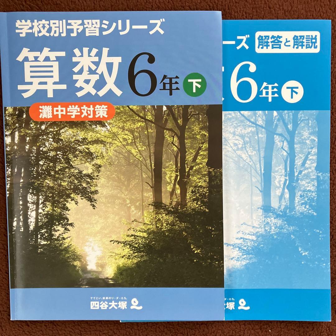 【レア】学校別予習シリーズ 灘中学対策 算数 6年下 四谷大塚