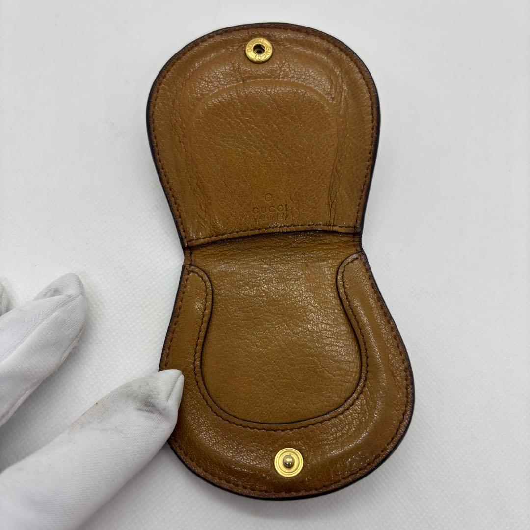グッチGUCCI ヴィンテージ ケース　オールレザー インターロッキング