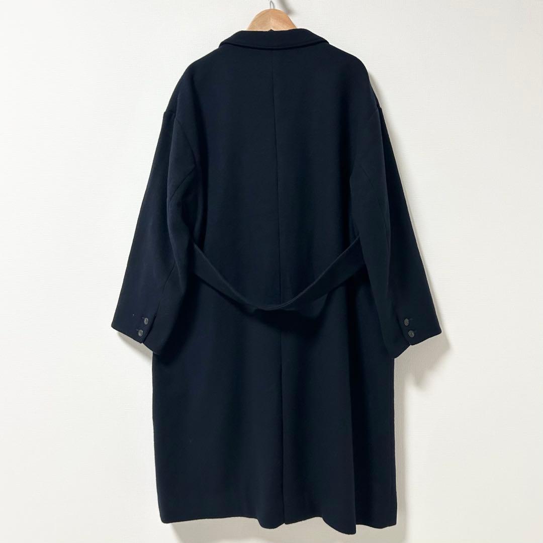 新品未使用✨北欧　3WAYアレンジ襟のかろやかチェスターコート　ネイビー