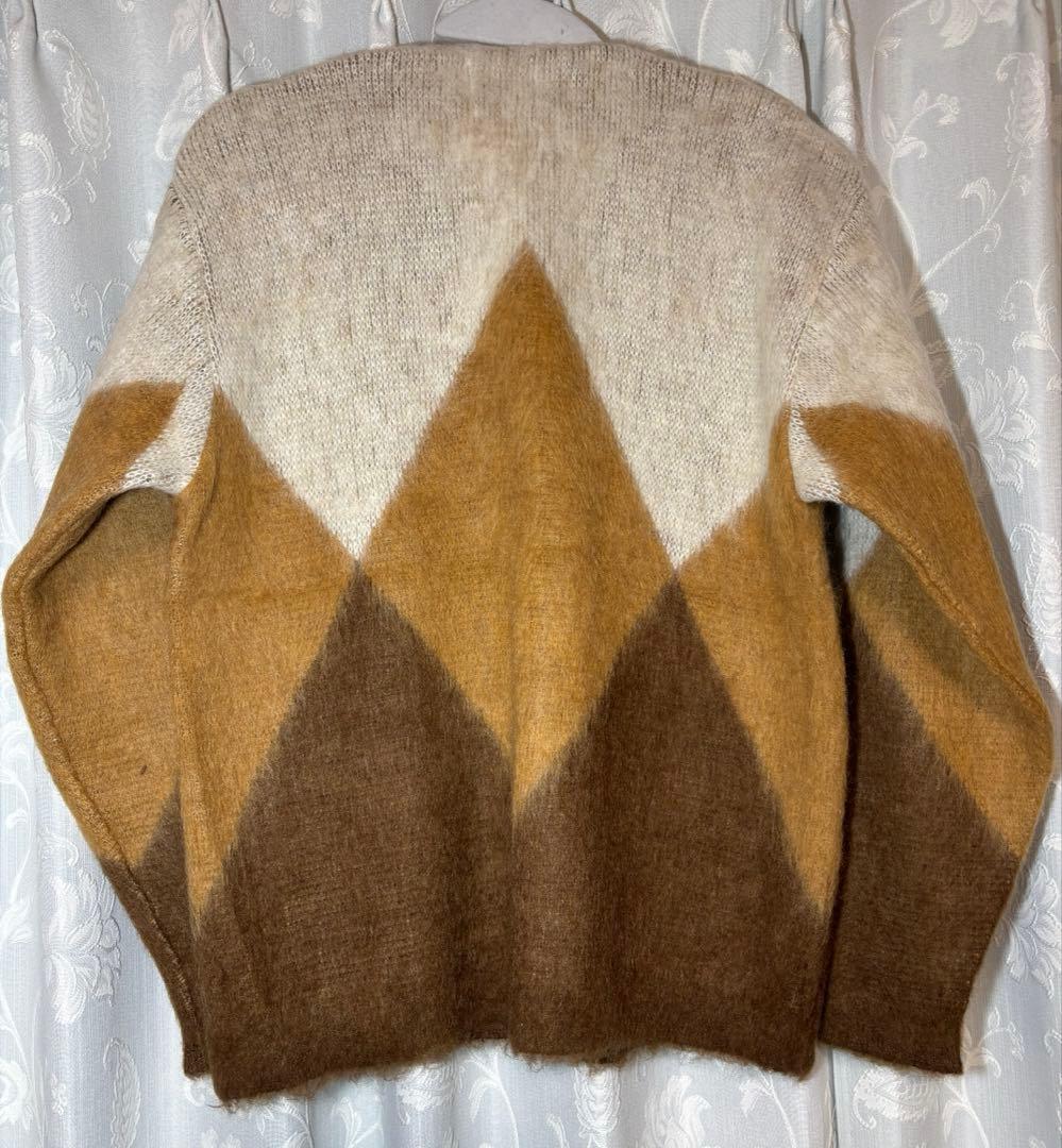 PHERROW’S モヘアカーディガン 24W-PMSC1 L マスタード